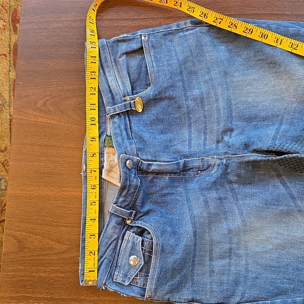 USG Silicone Full Seat Denim Breeches Size US 28 - Picture 3 of 13